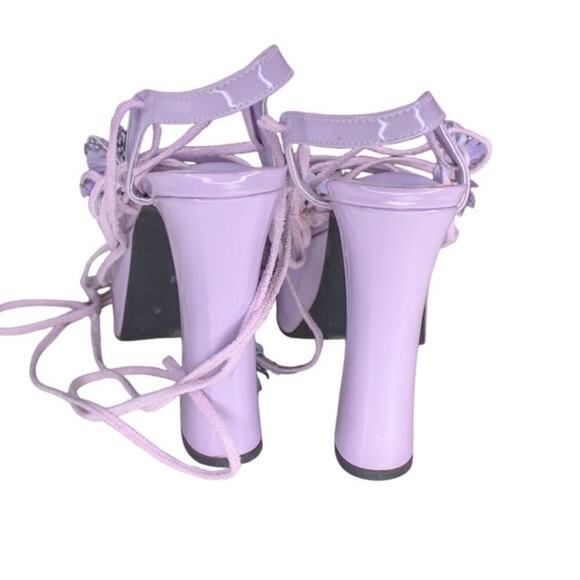 Dolls Kill Sugar Thrillz Pixie Queen Butterfly Platform Chunky Heel 10 - Picture 4 of 7